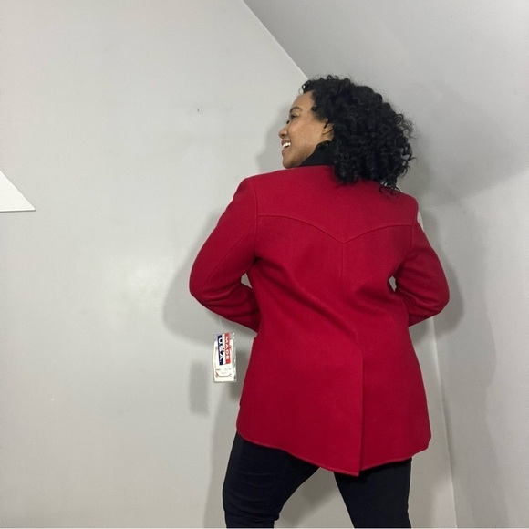 NWT Vintage Red Blazer Jacket Made in Albuquerque Southwestern Western Pioneer - Picture 5 of 14